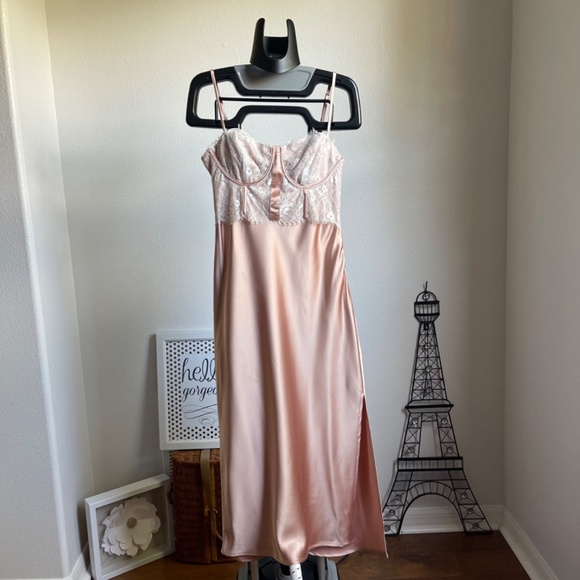 Forever 21 Bustier Satin Slip Midi Dress - Picture 7 of 12